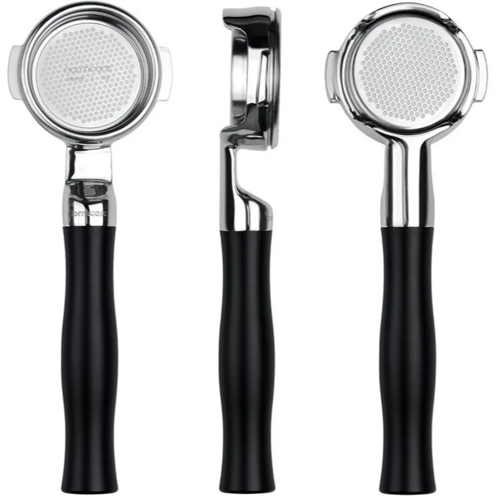 Normcore 58 mm Silm Bottomless Portafilter, Naked Portafilter with Black